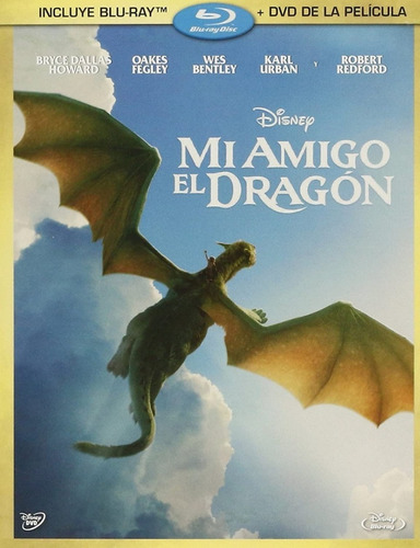 Mi Amigo El Dragon Blu Ray +  Dvd Slipcover Walt Disney  