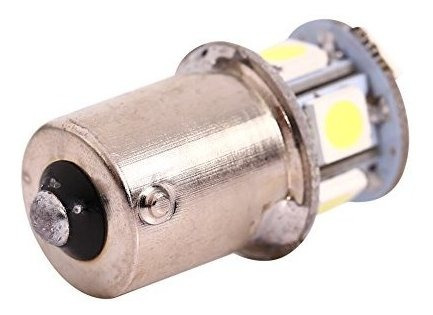 Imagen 3 de 6 de Qiilu 2pcs Blanco Ba15s R5 W 1156 5050 8smd Led Coche Luces