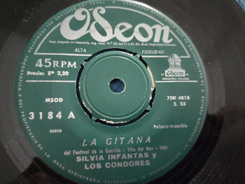 Vinilo Single Silvia Infantas Mujer Chilena ( G33