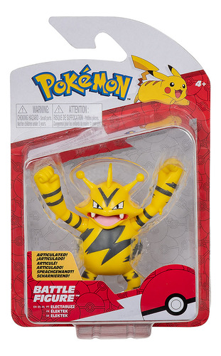 Boneco Pokemon Articulado Electabuzz - Sunny