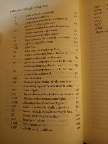Arthur Schopenhauer Parerga Y Paralipómema