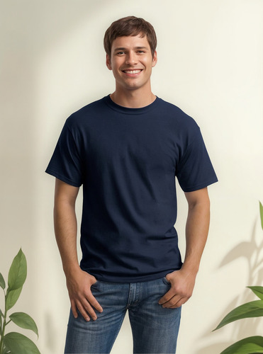 Hanes Playera Comfortsoft 100% Algodón Para Hombre, Xl, Azu