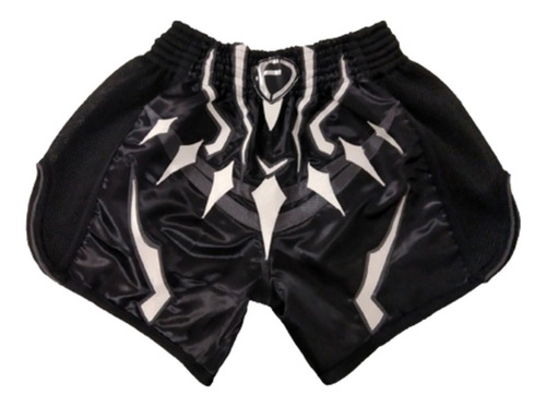 Fighter Legend Short Muay Thai Muaythai Kickboxing Black Pan