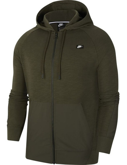 sudadera verde militar hombre