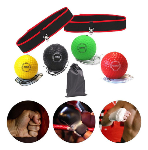 Ejercicio De De Boxeo Con Banda Para La 2 Diadema 4 Pelota D