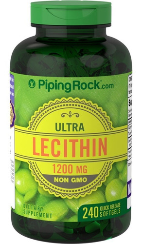 Lecitina- Sin Omg, 1200 Mg, 240 Cap Bienestar Cardiovascular