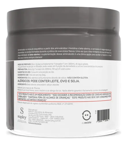 Beta Alanina 150g Max Titanium Suplemento Para Treino Sem Sabor