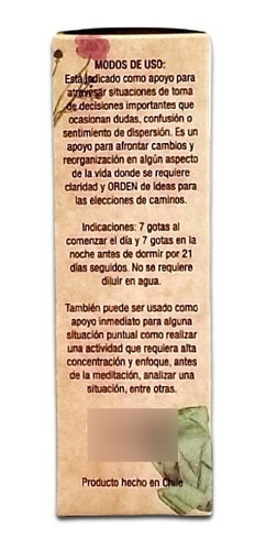 Imagen 2 de 6 de Agua Programada Orden - Flores Cristales Hierbas 30ml