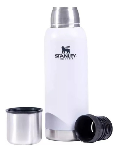 Termo Stanley 1l Adventure Blanco Con Tapon Cebador
