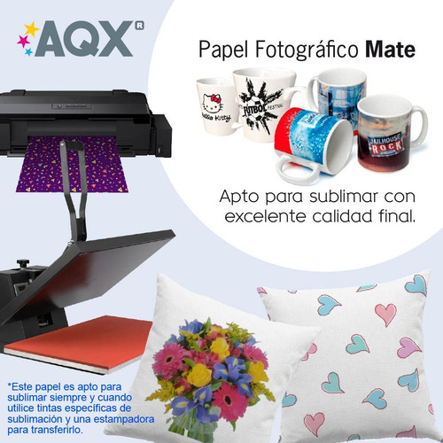 Papel Matte A4 108g 100hs Ideal Para Sublimacion Sublimar