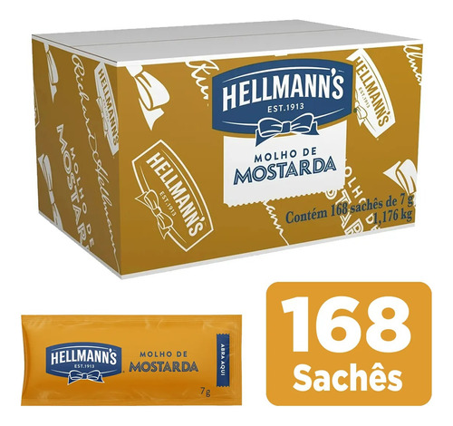 Kit Hellmanns Maionese, Ketchup E Mostarda Cx 504 De 7g