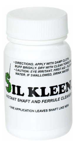 Cue Silk Sil Kleen Dry Powder Pool Cue Shaft And Ferrule Cl.