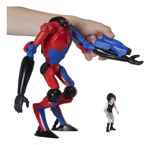 Imagen 2 de 3 de Spiderman Figura Deluxe De 15 Cm Peni Parker Y Sp//dr Hasbro