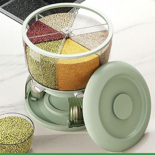 Dispenser giratório grande 360° armazenamento alimentos grão compartimento para grãos e ovos Snh44 Snel Home