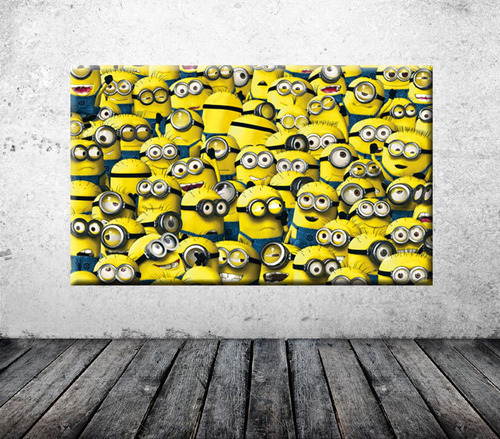 Cuadro Infantil Minions - Blackout - 60x35 Cm