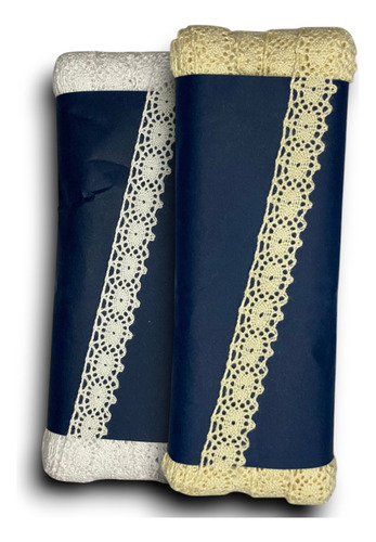Renda Paraíba 100% Algodão 1,2cms 20metros 244424 Veneziana Cor Branco