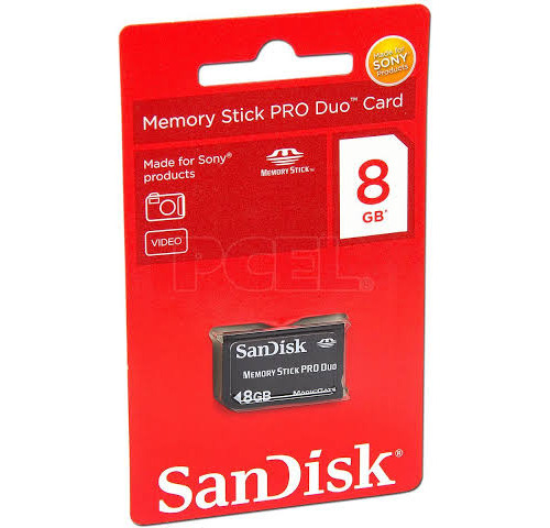 Sandisk Memory Stick Produo 8gb Psp  Cámaras Sony 