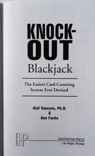Knock-out Blackjack - Olaf Vancura Ph. D. - Huntington Press (Usado)