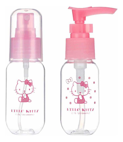 Set 2 Botellas Higiene Para Viaje Hello Kitty Miniso