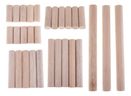 2 Varilla De Pasador De Artesanía De Madera Sin Terminar