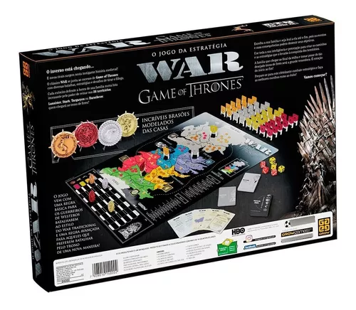 Jogo War Game Of Thrones Grow Tabuleiro Guerra Estratégia