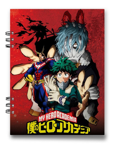 Imagen 5 de 7 de Cuaderno Anime Boku No Hero 15x20 Cms Media Carta 100 Hojas