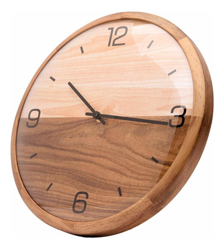 Driini Reloj De Pared De Vidrio Con Cpula Analgica (12 Pulga