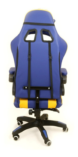 Imagen 3 de 3 de Silla de escritorio Ideon Extreme Hunter Pro gamer ergonómica boca juniors roman con tapizado de cuero sintético