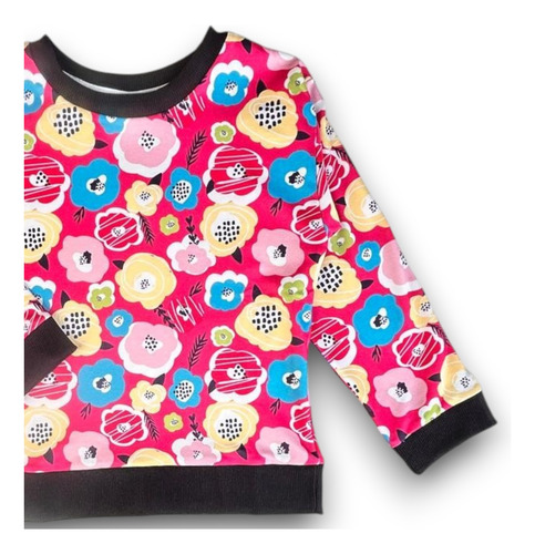 Buzo Friza Estampado De Invienro Para Chicas 4 A 12 Años