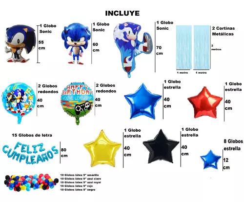 Set Cumpleaños Bluey Y Bingo Cotillón Incluye 12 Globos!!