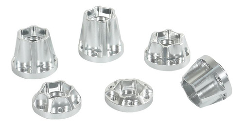 Soporte De Cubo De Rueda Hexagonal, Aluminio De 22mm Plata
