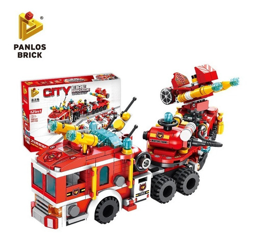 Panlos Brick Bloques Bombero 12 En 1 City Fire 1781600 E.n