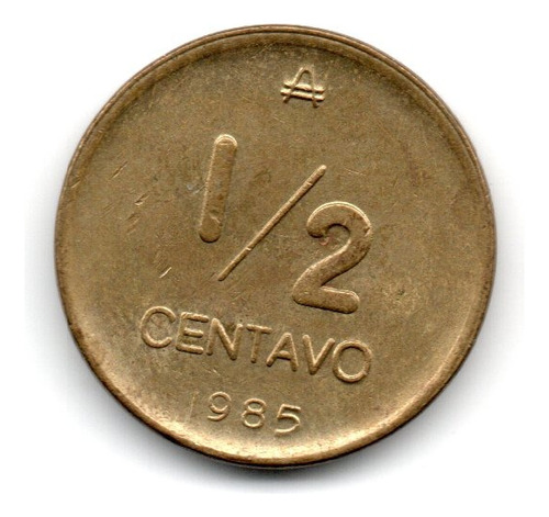 Moneda Argentina 1/2 Centavo De Austral 1985 Cj#396 Normal