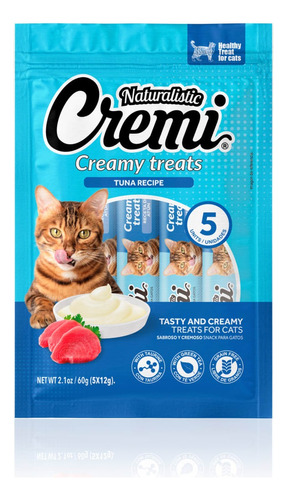 Naturalistic Snack Gatos Cremi Atun 5 Tubos 60 Gr Total