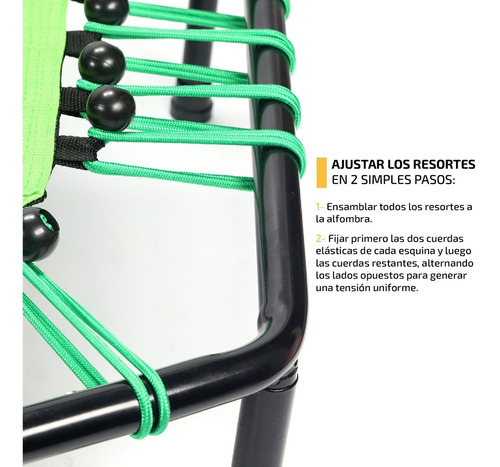 Imagen 4 de 10 de Mini Trampolin Gimnasia Fitness Jumping Minitramp Gym 1 M