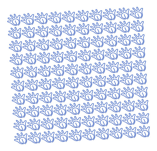 100 Clips De Papel De Metal, Innovadores Y Lindos, Con Forma