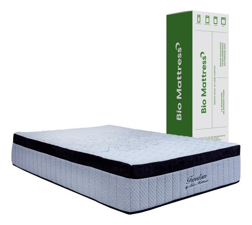 Colchon Freedom Gel King Size Bio Mattress Color Gris