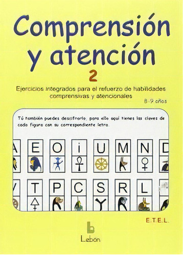 Comprensiãâ³n Y Atenciãâ³n-2, De Equipo Técnico Ediciones Lebón. Editorial Lebón, Tapa Blanda En Español