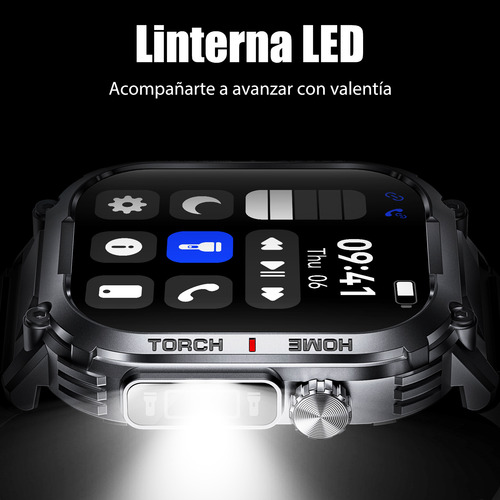 Smartwatch 2.02 Tft S320b 3atm Reloj Deportivo Con Linterna