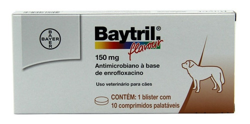 Baytril 150mg - 10 Comprimidos