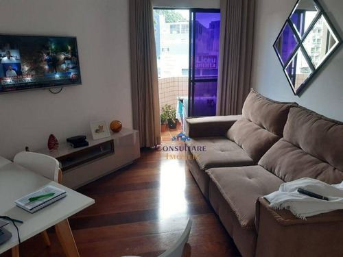 Imagem 3 de 26 de Apartamento Com 1 Dormitório À Venda, 80 M² Por R$ 350.000,00 - José Menino - Santos/sp - Ap6808