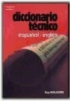 Libro Diccionario Tecnico Espa¤ol-ingles  10 Ed De Guy Malgo