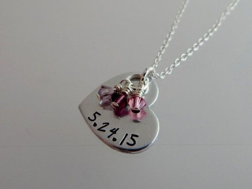 Collar De Plata 950 Corazones Dijes Mujer Parejas Cadenas En