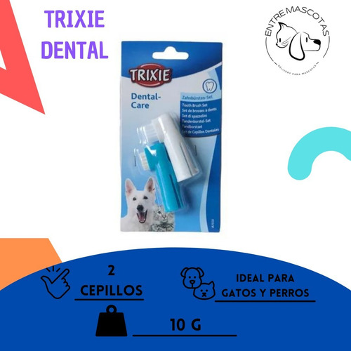 Cepillos De Dientes Para Perro Dedo Limpieza Y Masaje Trixie
