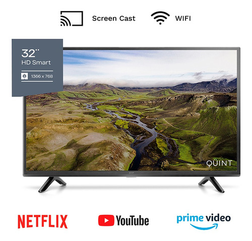 Imagen 2 de 8 de Smart Tv Qüint 32 Qt1-32frame Frame Hd Netflix Usb Hdmi