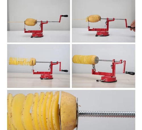 Maquina De Cortar Batata Em Espiral Slicer Chips No Palito