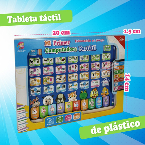 Imagen 2 de 10 de Computador Portatil Juguete Aprende Didactico Ingles A-212