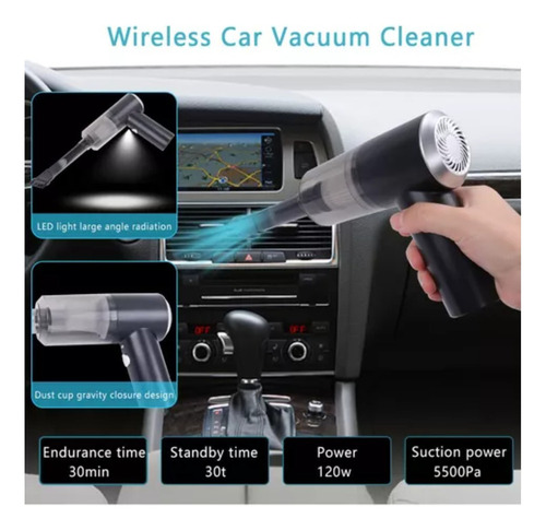 1pcs-wireless Handheld Car Vacuum Cleaner, Mini Aspiradora