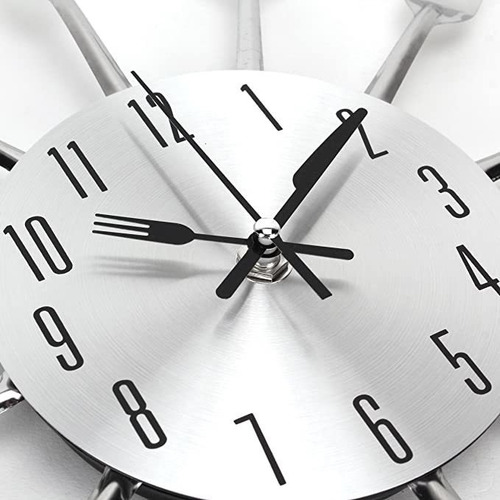 .. Reloj De Pared De Cocina, Cubiertos Creativos Modernos