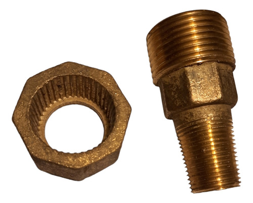 Union Para Caño De Plomo Sin Soldar 3/4 M A 1 H Bronce